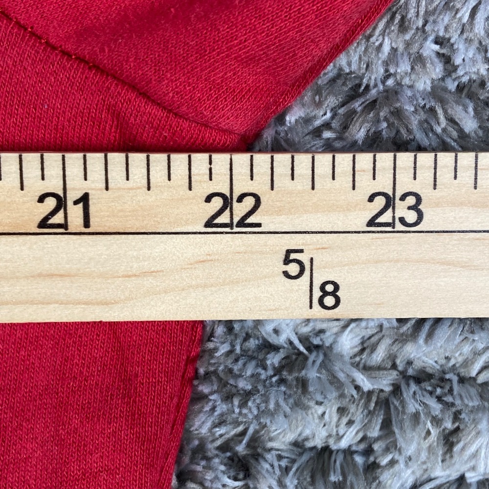 Gap Hoodie Mens Small Red Pullover Logo Fleece Sweatshirt Classic Streetwear Y2k - Picture 6 of 8